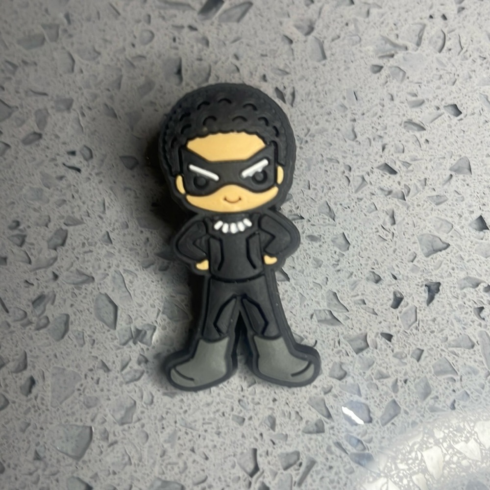 7/$10 Little Panther Superhero jibbitz crocs shoe charm